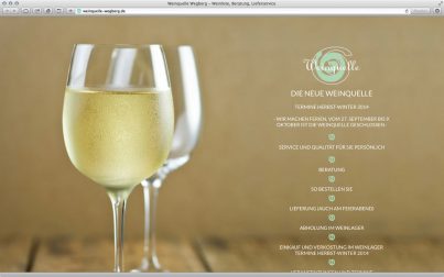 Weinquelle Webdesign 01