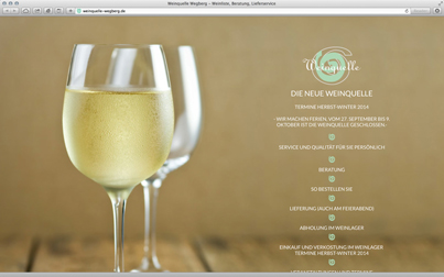 Weinquelle Webdesign teaser